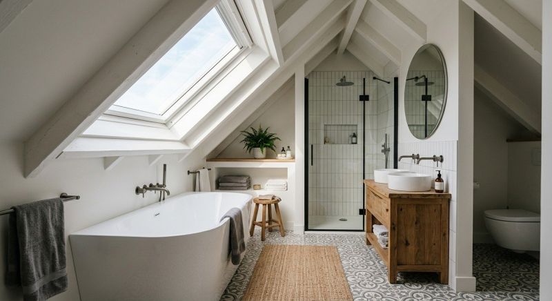 Attic Bathroom Remodeling in Mora, MN